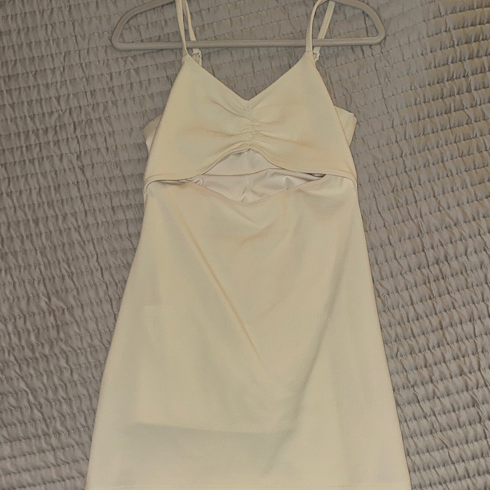 Beach Riot Cream Cutout Dress